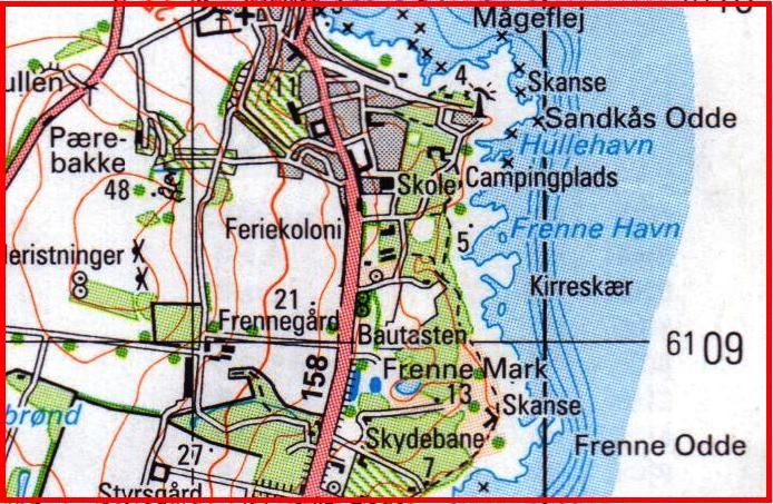 Bornholm - mapa topograficzna